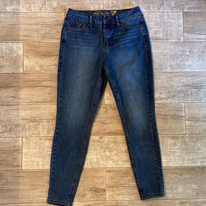 Seven7 Dark Blue Women's high rise denim leggings